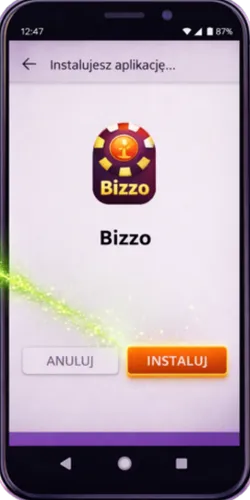 Instalacja aplikacji Bizzo Casino na Androidzie