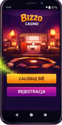 Logowanie do aplikacji Bizzo Casino