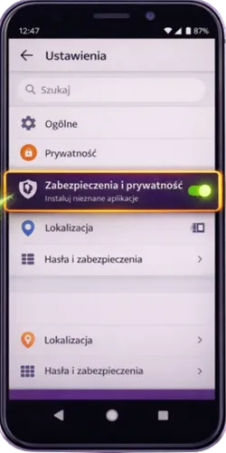 Zezwolenie na instalację z nieznanych źródeł w Androidzie